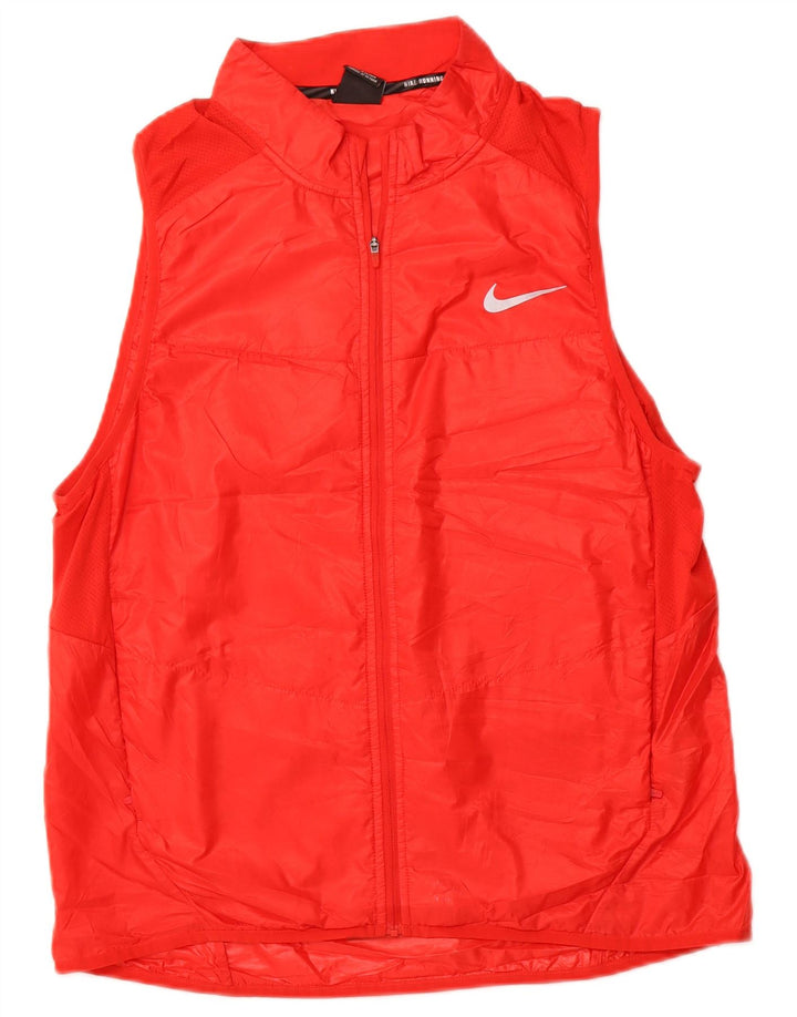 Chaleco NIKE para mujer UK 16 Grande Poliéster rojo