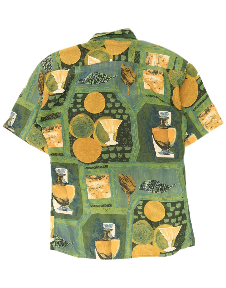 Camisa Pierre Cardin para hombre con estampado abstracto, talla 43/44, grande, multicolor