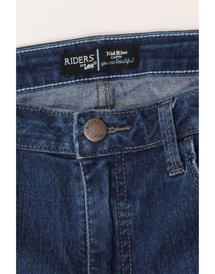 Vaqueros Capri De Tiro Medio Para Mujer Lee W32 L21 Azul