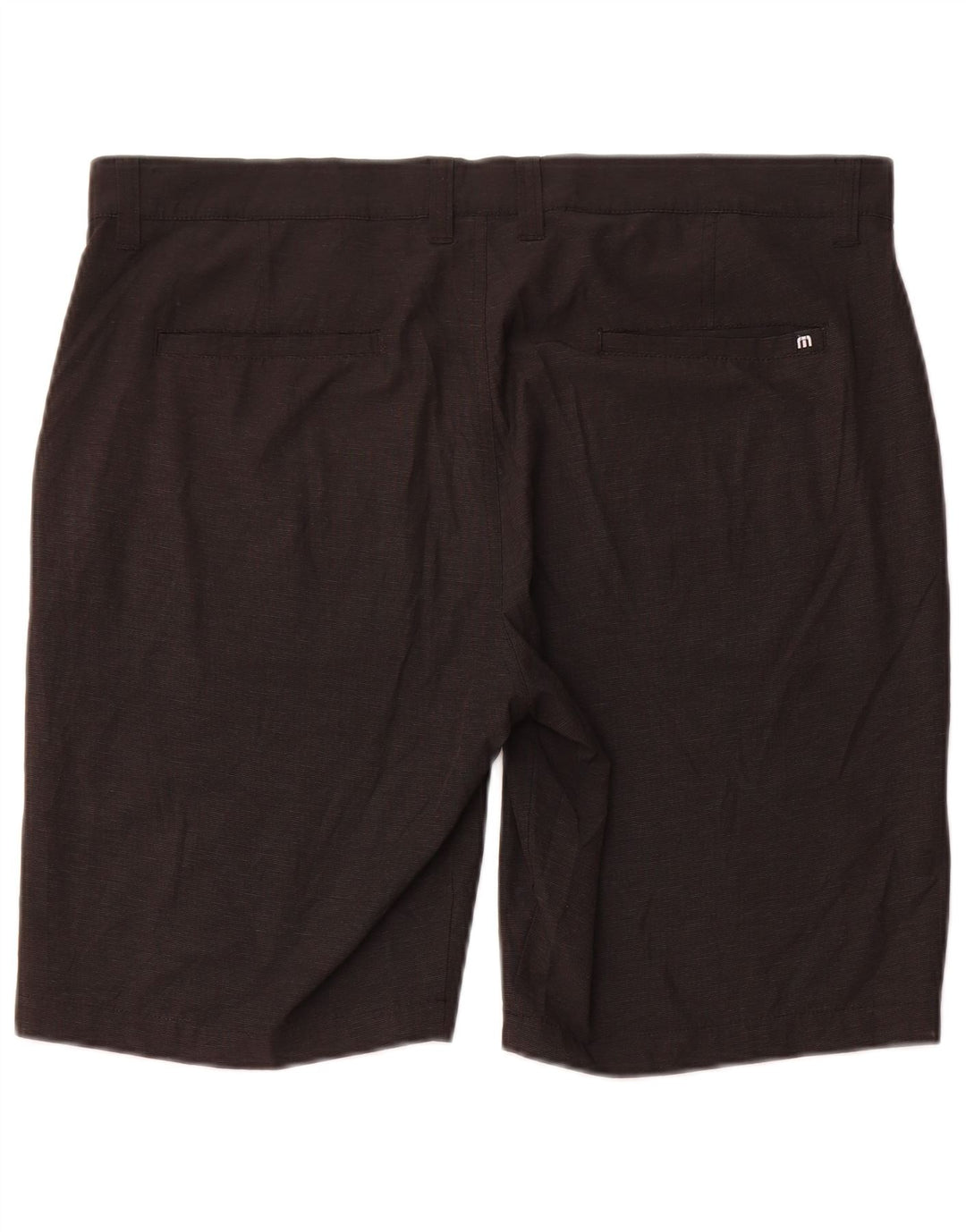 Travis Mathew Pantalones cortos chinos para hombre W38 XL Poliéster a rayas negras