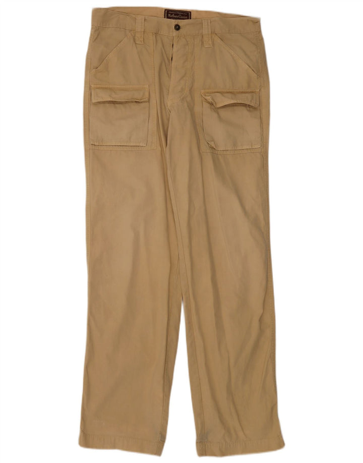 MARLBORO CLASSICS Pantalones cargo rectos para hombre EU 50 Large W34 L33 Beige