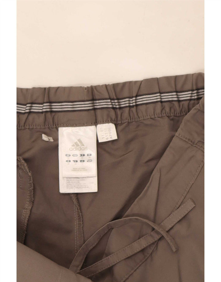 Adidas Bermudas para mujer UK 12 Medium W30 Gris Algodón