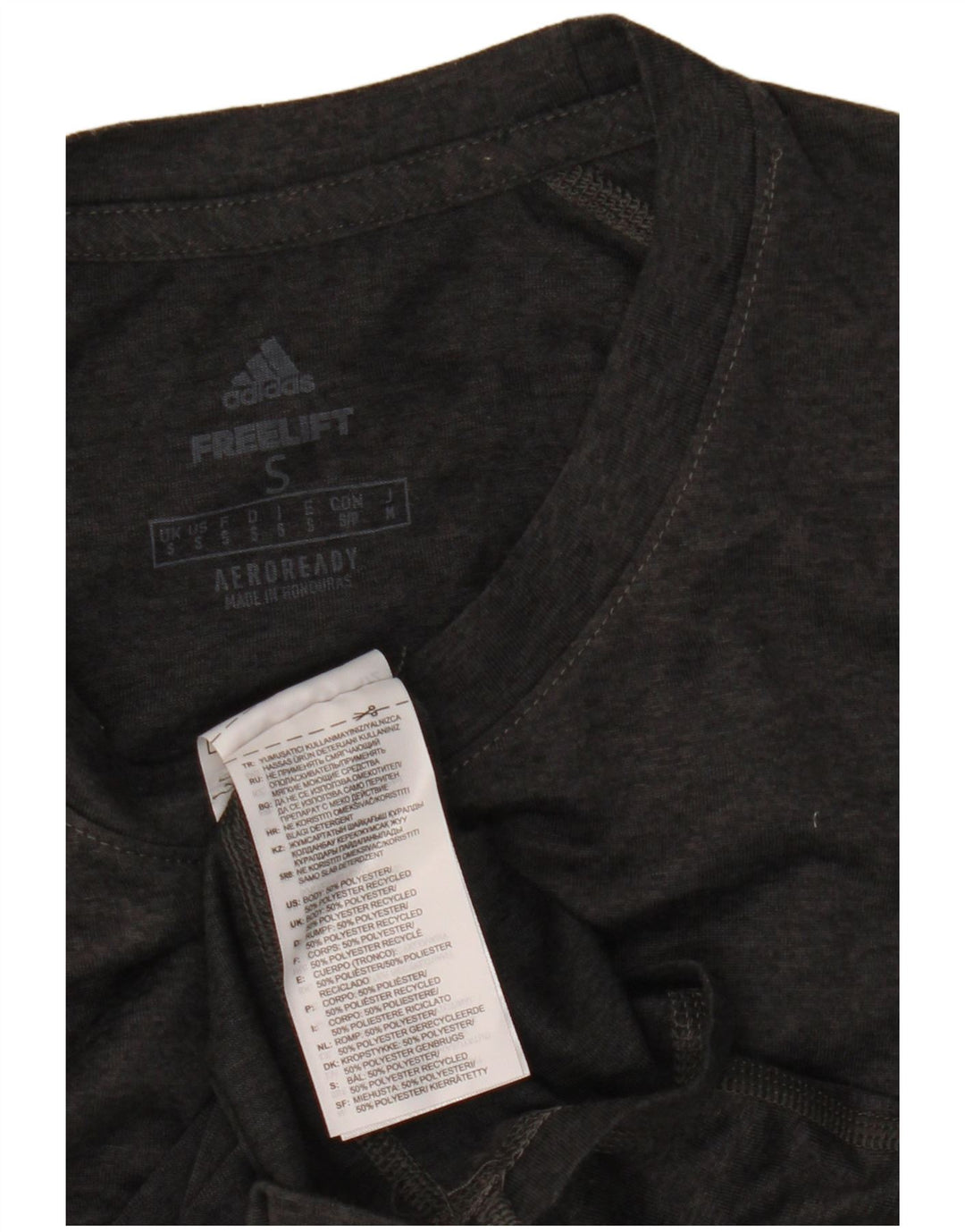 Adidas Hombre Aeroready Graphic Camiseta Top Pequeño Gris Poliéster