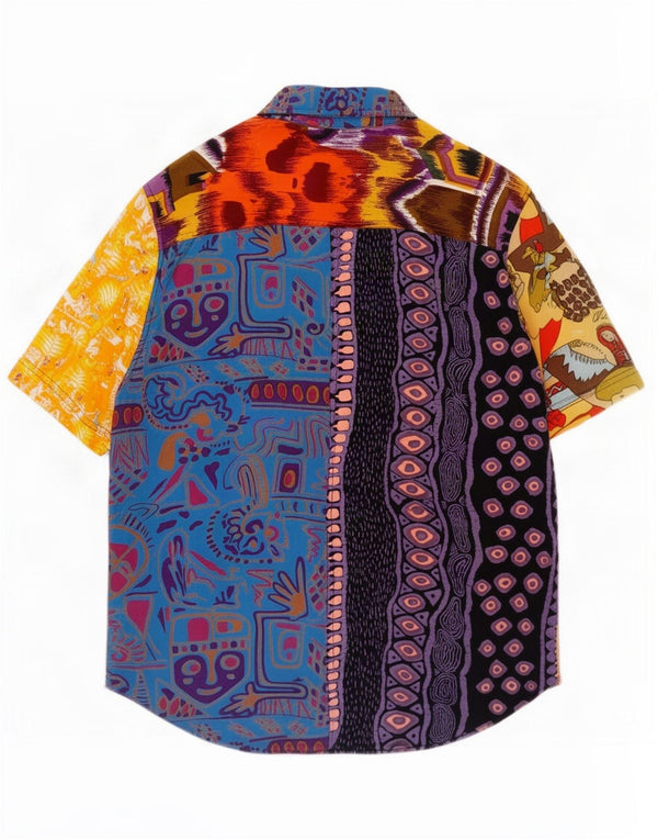 C&A Womens Oversized Shirt EU 38 Medium Multicoloured Geometric