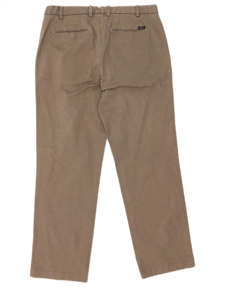 Gant Pantalón de traje regular para hombre IT 50 Large W35 L29 Gris