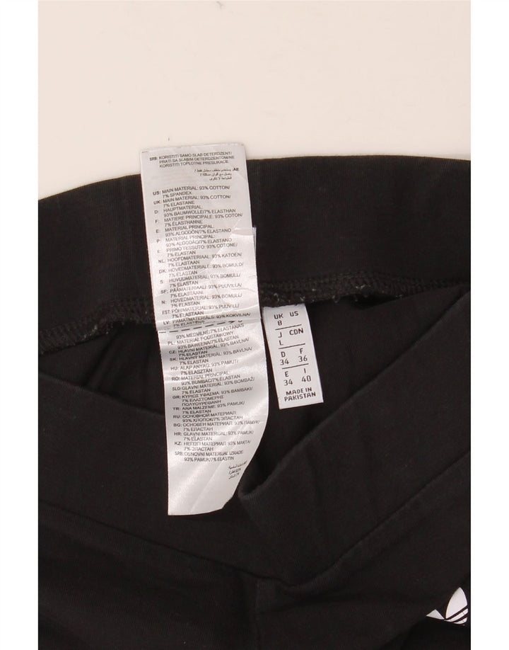 Leggings ADIDAS para mujer Reino Unido 8 Pequeño Algodón negro