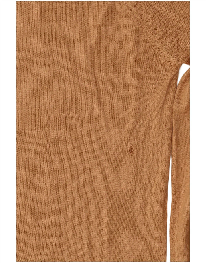 Zara - Jersey con cuello barco para mujer, talla 40, color beige medio