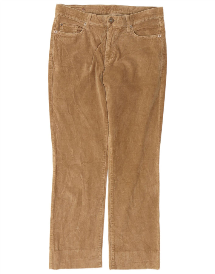 Pantalones rectos de pana para mujer RIFLE W31 L28 Algodón beige
