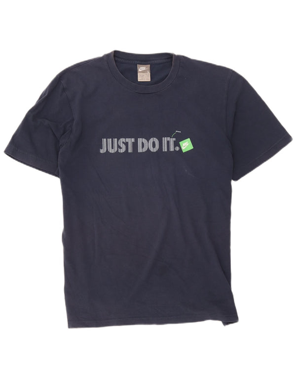 NIKE Camiseta gráfica para hombre UK 42/44 Large Azul marino