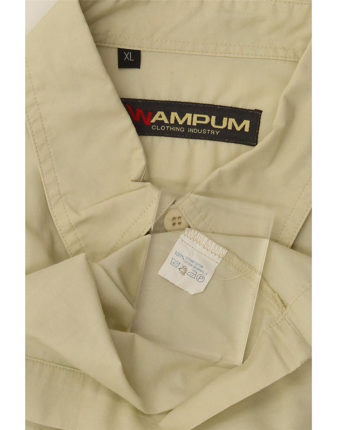 Camisa Hombre Wampum XL Algodón Beige