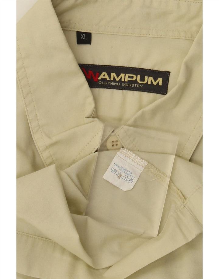 Camisa Hombre Wampum XL Algodón Beige