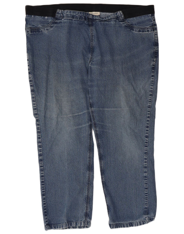 Marks & Spencer Vaqueros Sueltos Cónicos Autograph para Mujer UK 22 3XL W44 L27 Azul
