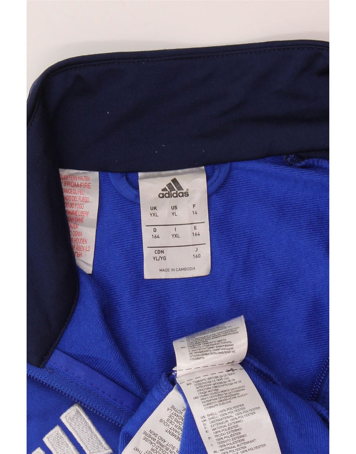 ADIDAS Chaqueta de chándal para niño 13-14 años XL Azul Colorblock Poliéster