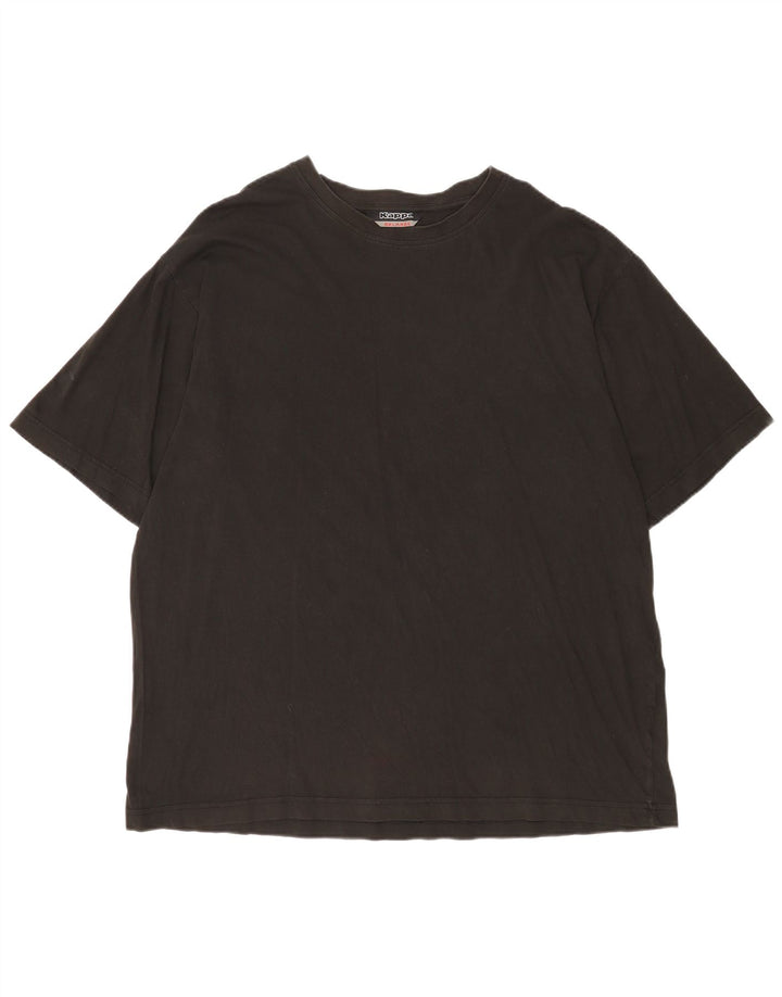 Kappa Camiseta Hombre Top 4XL Algodón Negro