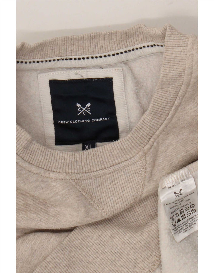 Crew Clothing Sudadera para hombre Jumper XL Beige Algodón