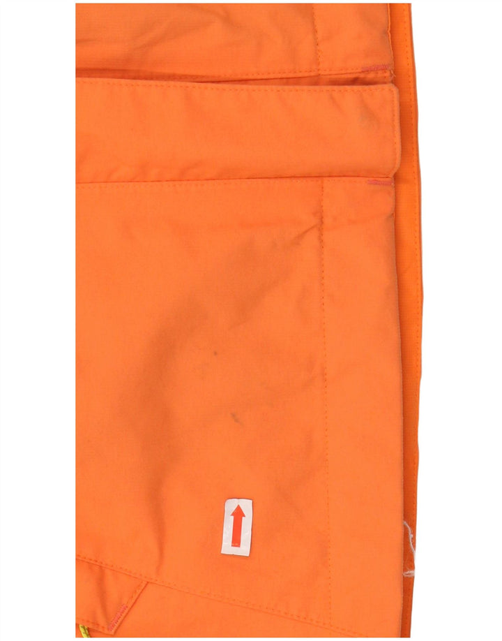 SALOMON Chubasquero con capucha para mujer UK 6 XS Naranja Colorblock Poliéster