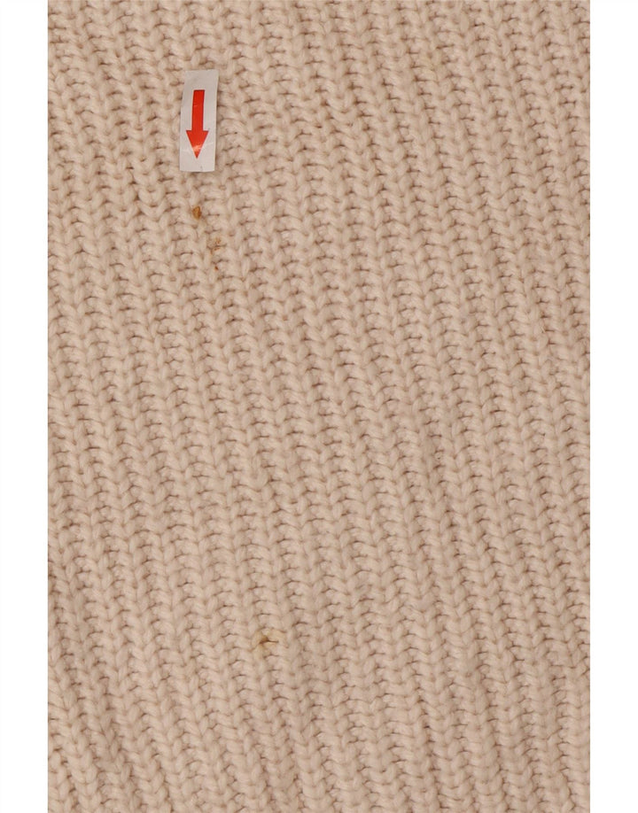 Marks & Spencer Suéter tipo jersey con cuello redondo para mujer UK 14 Medium Off White