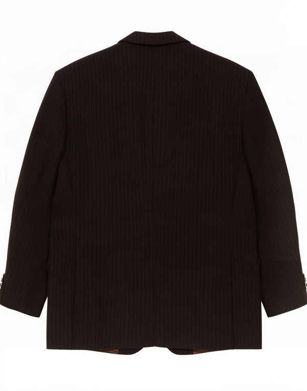 Marks & Spencer Chaqueta tipo blazer con 2 botones para hombre, talla 42, talla grande, color negro