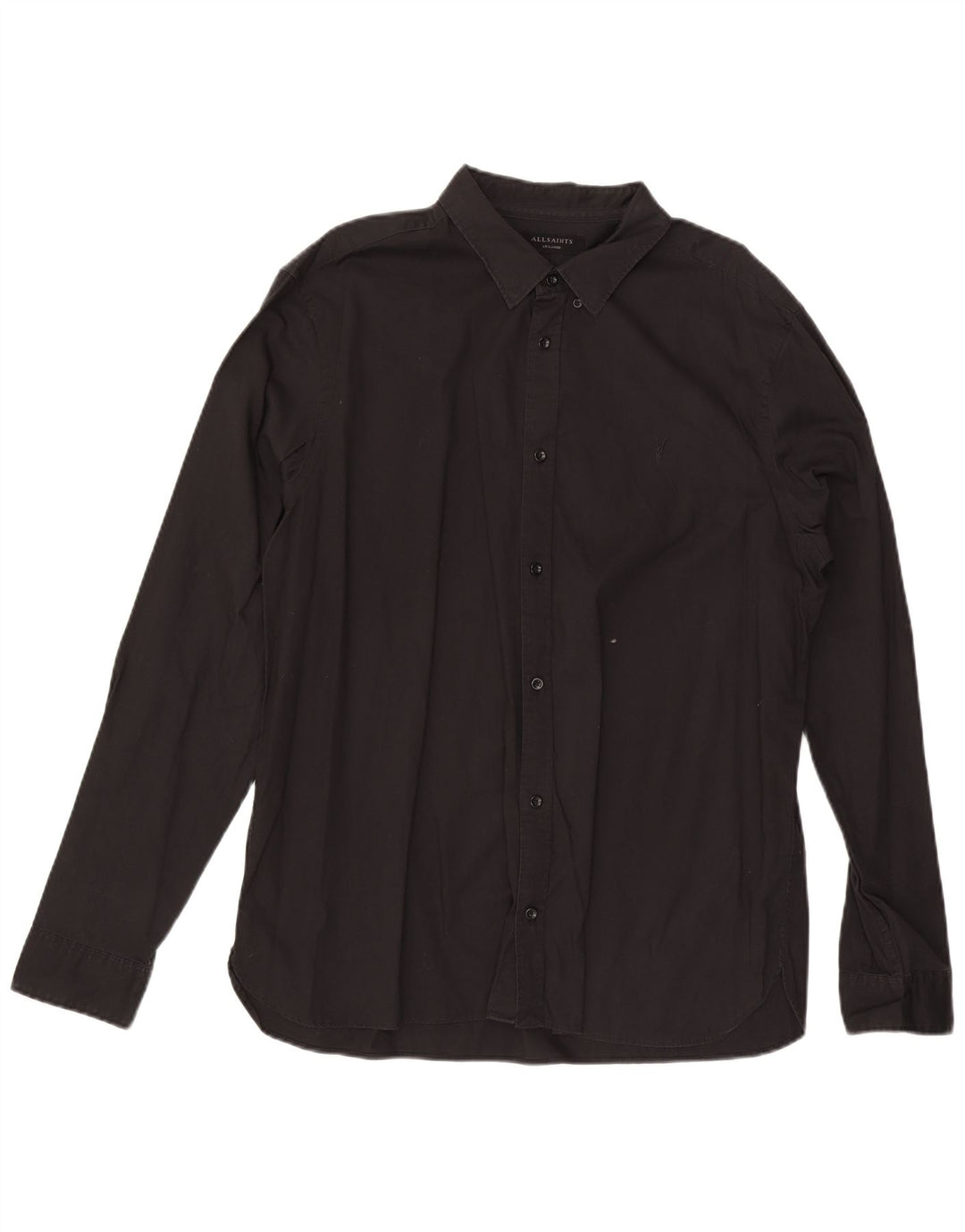 Camisa All Saints Hombre 2XL Algodón Negro