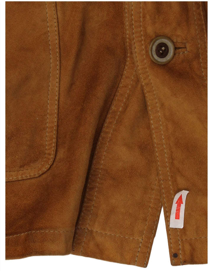 ASGARD Abrigo de ante para hombre UK 42 XL Marrón