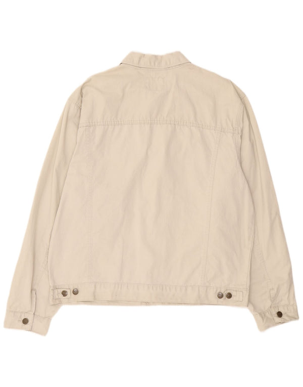 Lee Chaqueta Bomber para Hombre UK 42 XL Algodón Beige
