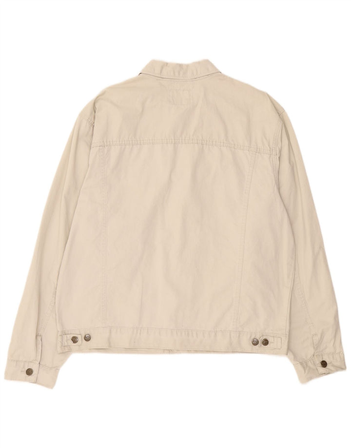 Lee Chaqueta Bomber para Hombre UK 42 XL Algodón Beige