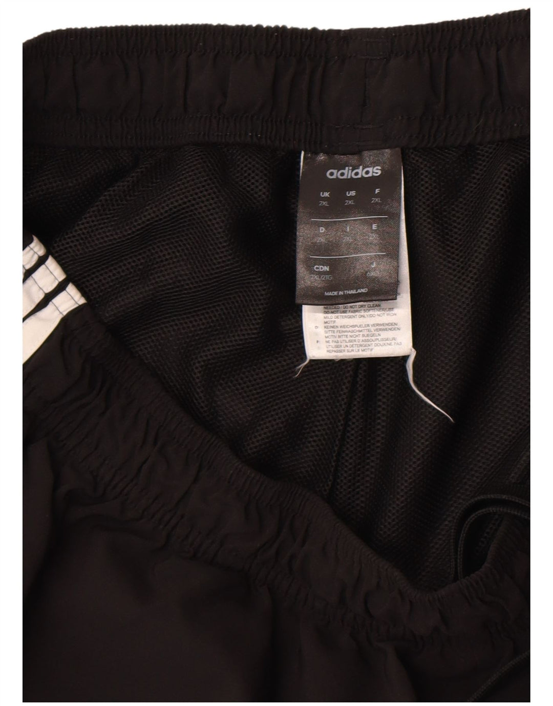 Adidas Pantalones cortos deportivos para hombre 2XL Poliéster negro