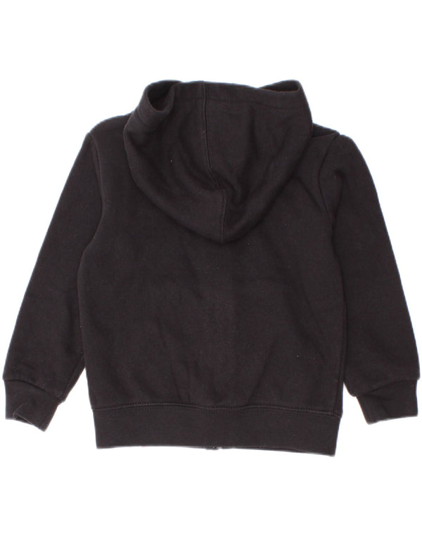Jordan - Sudadera con capucha y cremallera para bebés de 18 a 24 meses, algodón negro