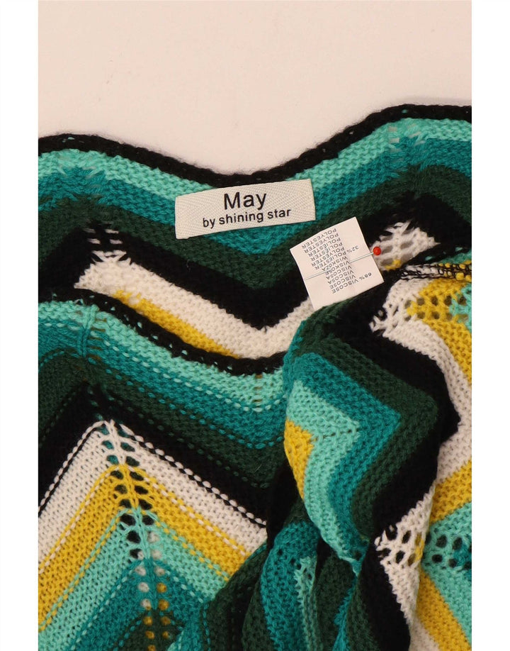 May By Shining Star - Jersey con cuello en V para mujer, talla 40, talla M, multicolor