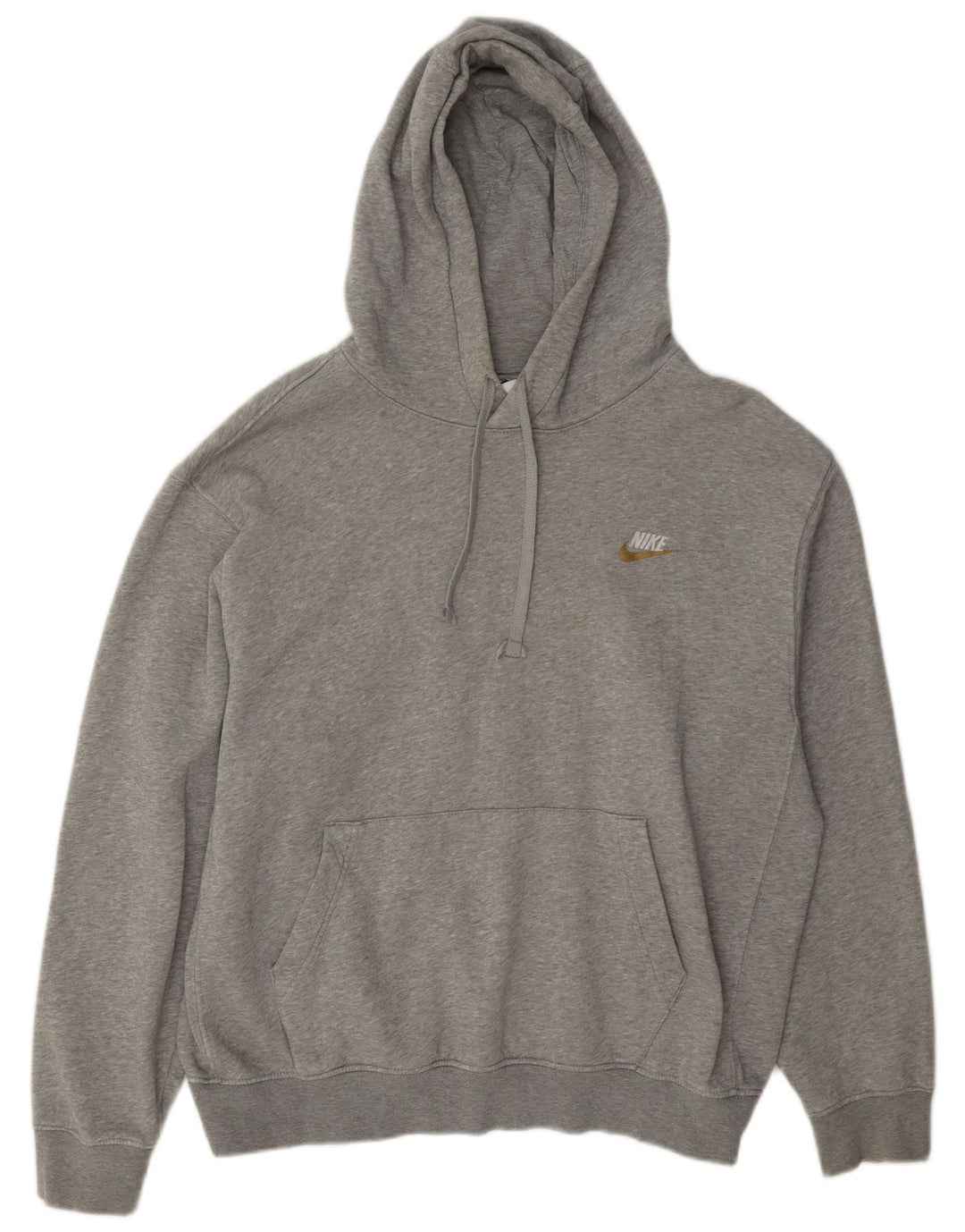 Sudadera Con Capucha Nike Hombre Gris Medio Algodón