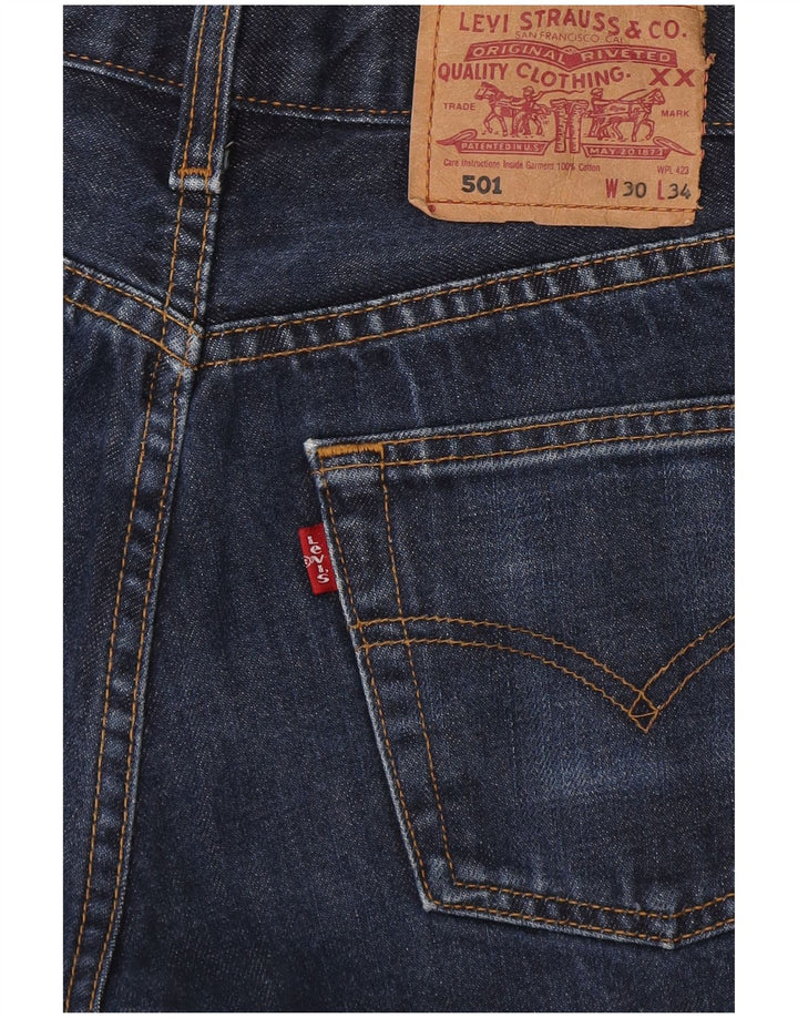 Levi's Mujer 501 Denim Hot Pants W30 Azul Medio