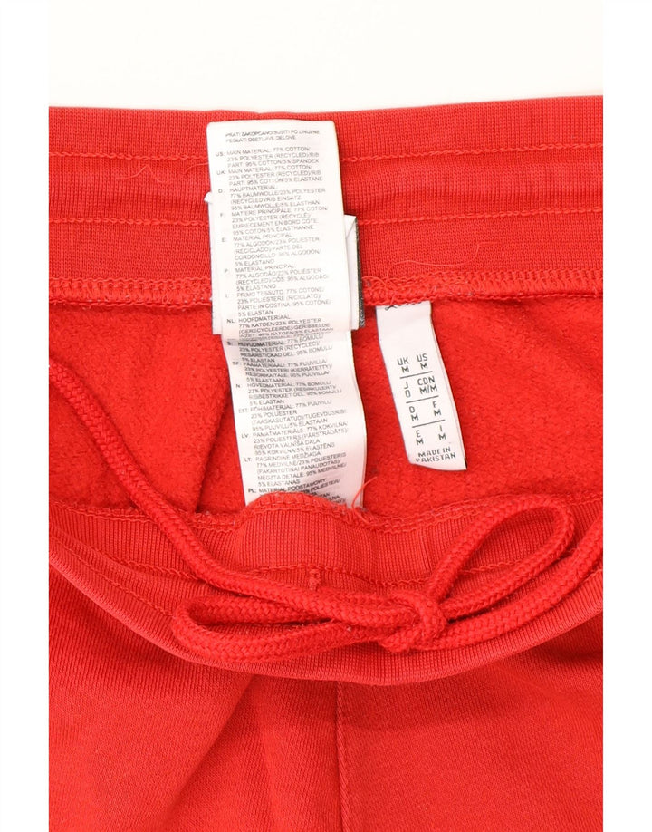 Adidas Hombre Pantalones De Chándal Joggers Medium Rojo Algodón