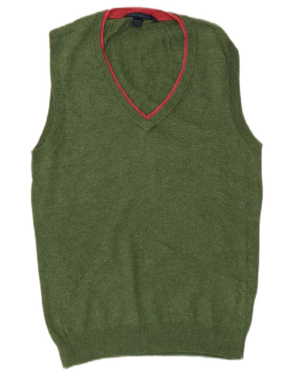 Boden Womens Vest Tank Top UK 12 Medium Green Cotton
