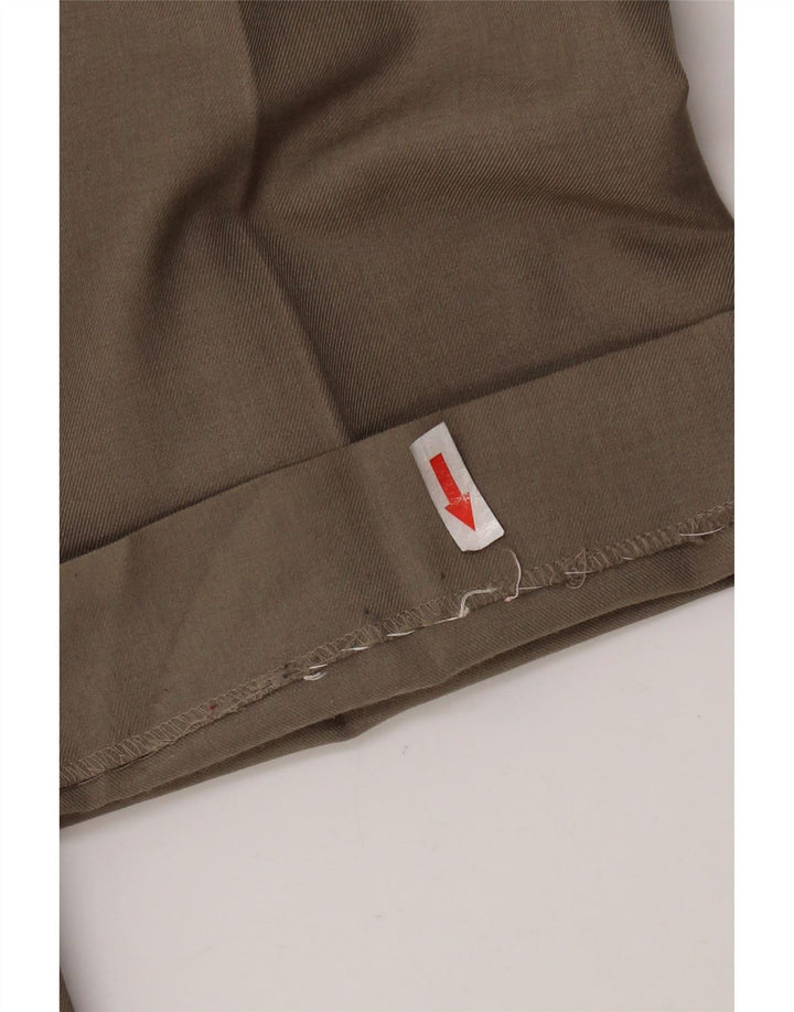 MARKS & SPENCER Pantalón de traje recto para hombre W38 L29 Poliéster beige
