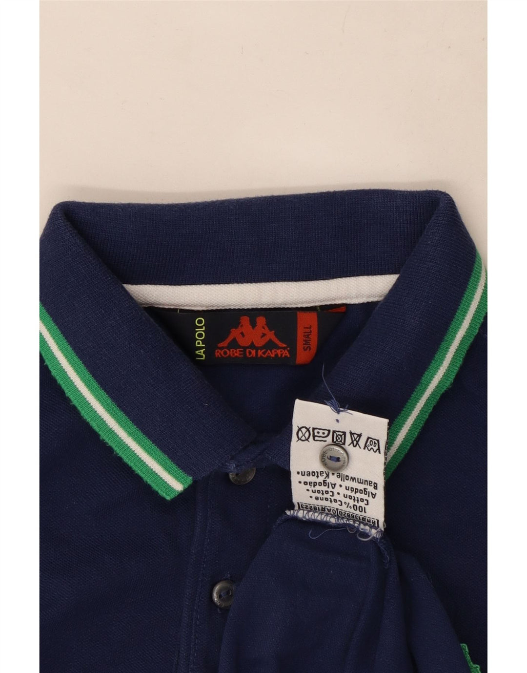 Kappa Polo Hombre Small Azul Marino Algodón