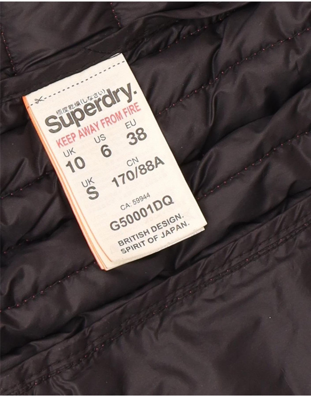 Superdry Mujer Chaqueta Acolchada Con Capucha UK 40 Small Pink Nylon
