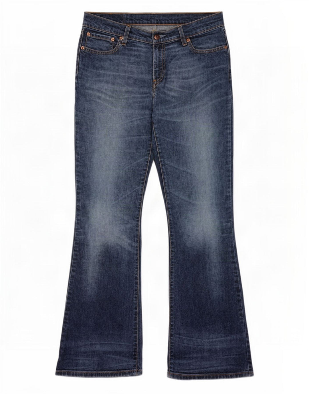 Levi's Hombre 529 Curvy Bootcut Jeans W32 L32 Algodón Azul