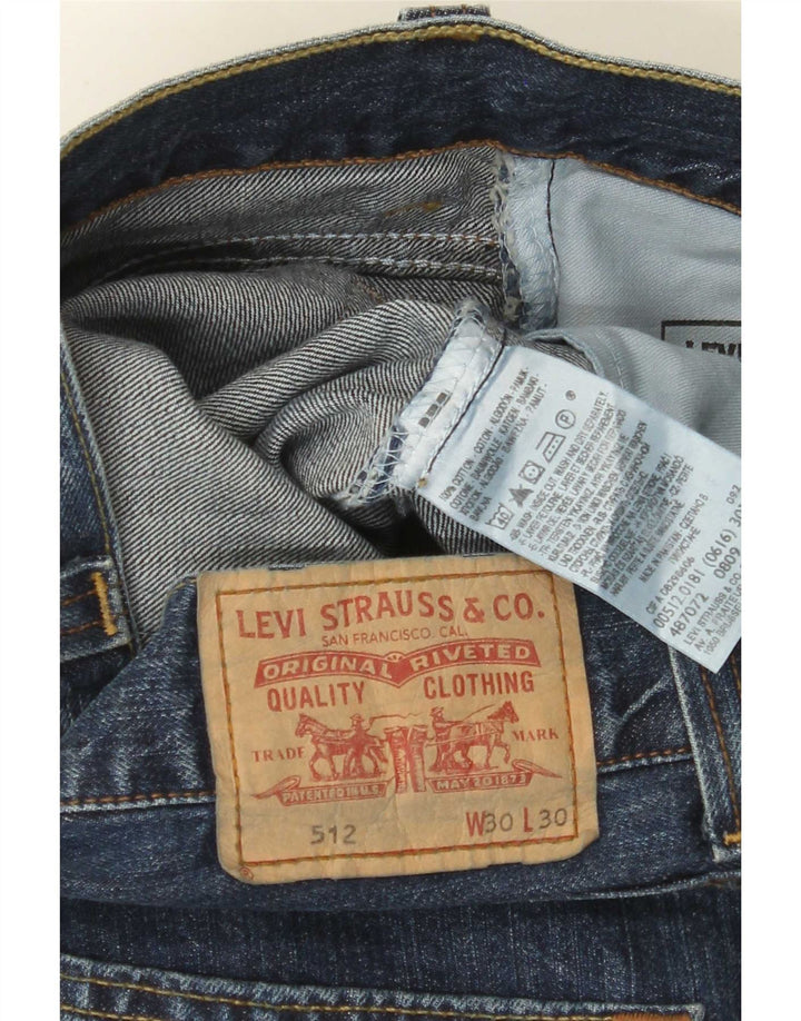 Levi's Hombre 512 Vaqueros Bootcut W30 L30 Algodón Azul