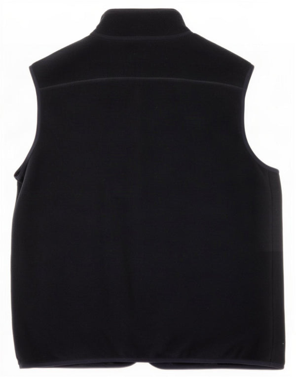 Marks & Spencer Mens Fleece Gilet UK 40 Large Navy Blue Polyester