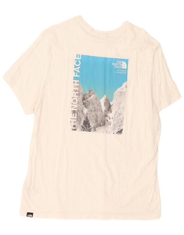 The North Face Camiseta gráfica para hombre Top 2XL Algodón blanco
