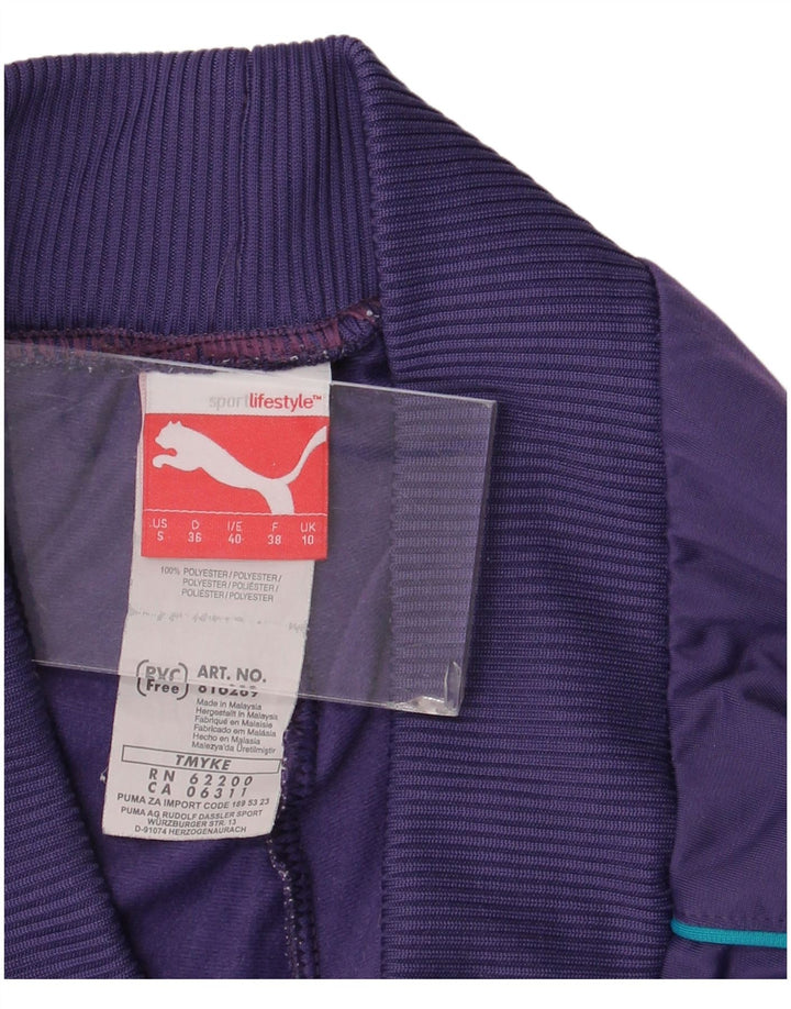 Puma Pantalones de chándal para mujer UK 10 Small Púrpura Poliéster