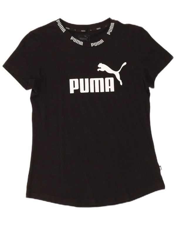PUMA Camiseta gráfica para mujer Top UK 14 Medium Black