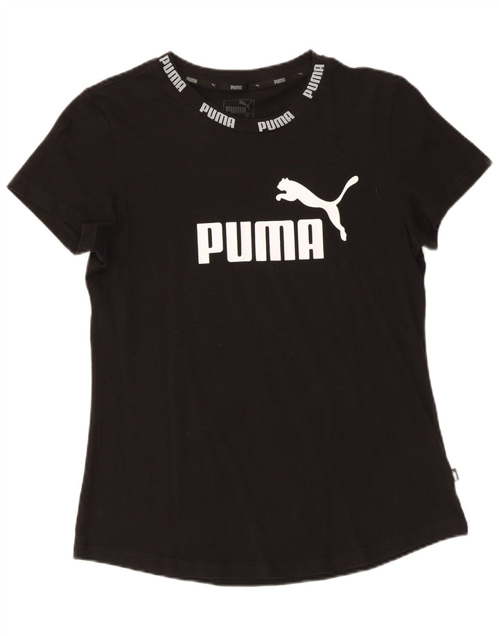 PUMA Camiseta gráfica para mujer Top UK 14 Medium Black