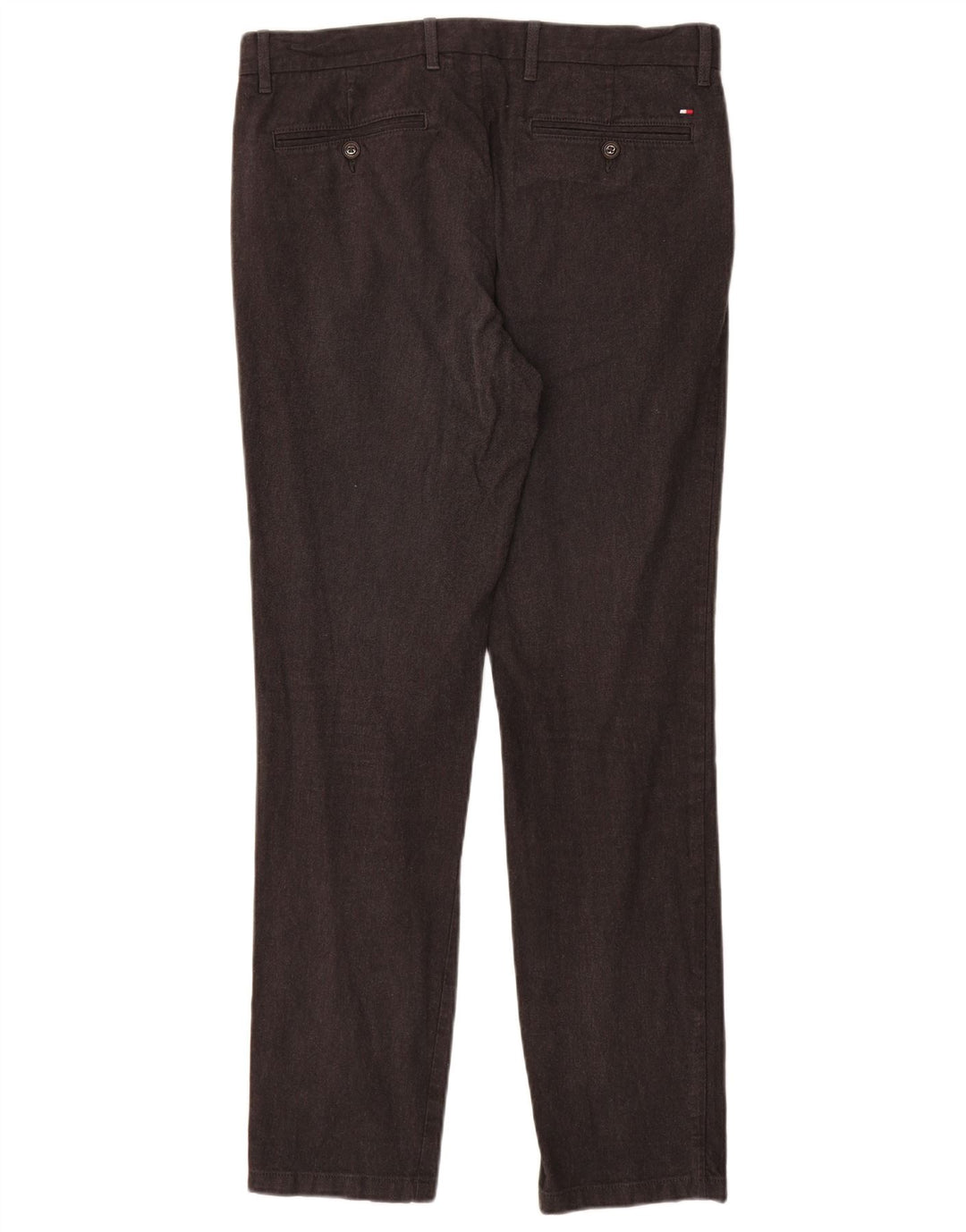 TOMMY HILFIGER Pantalón chino ajustado para hombre W32 L32 Algodón gris