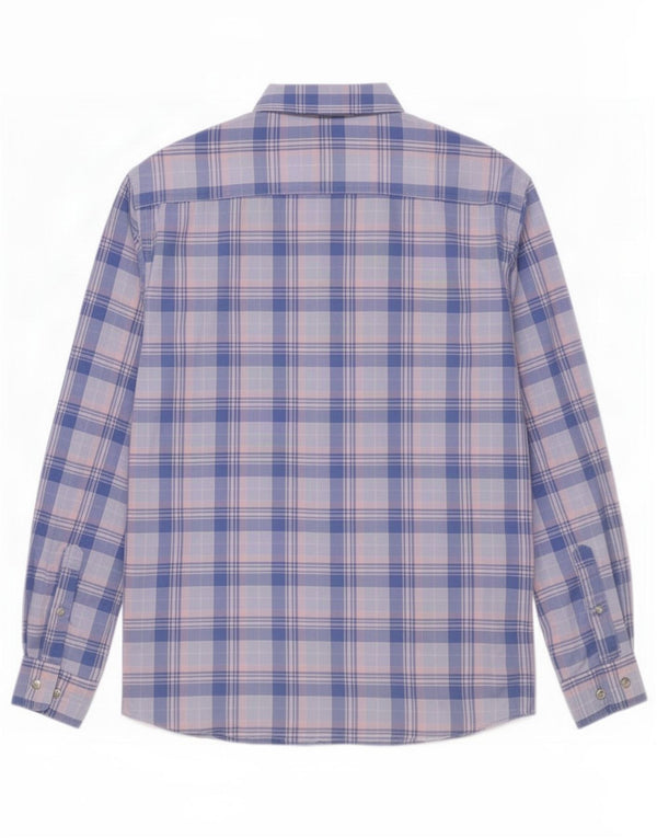 Camisa Gant Regular Fit De Algodón Con Cuadros Azules Grandes