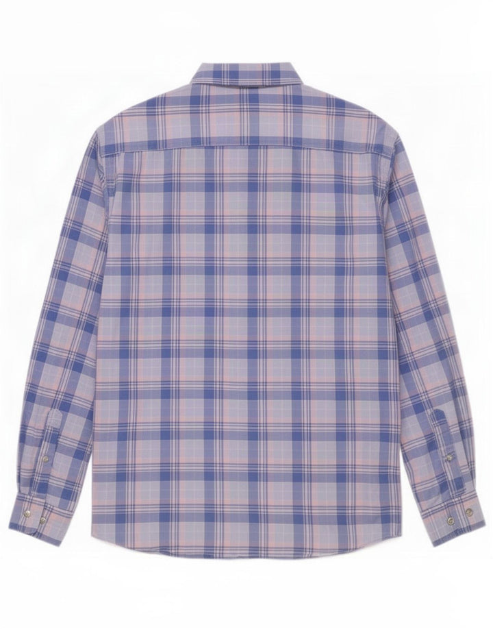 Camisa Gant Regular Fit De Algodón Con Cuadros Azules Grandes