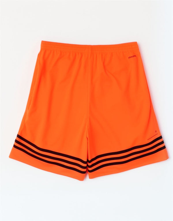 Adidas Mens Climalite Sport Shorts Medio Naranja Rayas Poliéster Deportes