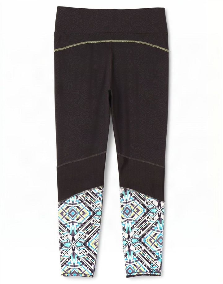 Marks & Spencer Leggings para mujer UK 46 Grande Poliéster geométrico negro