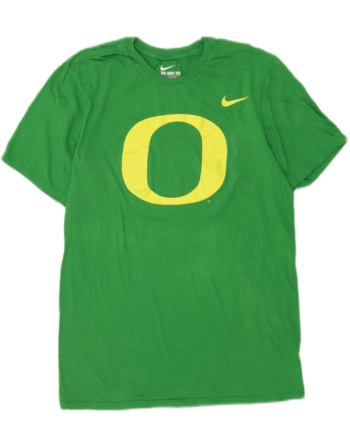 Camiseta Nike de corte atlético con gráfico para hombre, parte superior de algodón verde medio