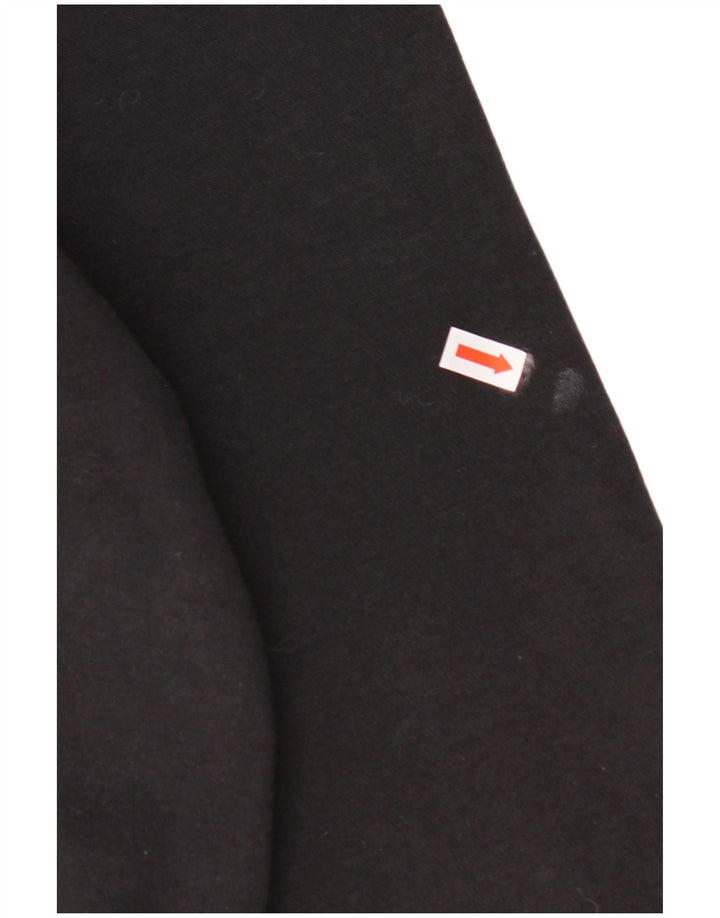 ADIDAS Jersey con capucha gráfico para mujer UK 24/26 2XL Algodón negro